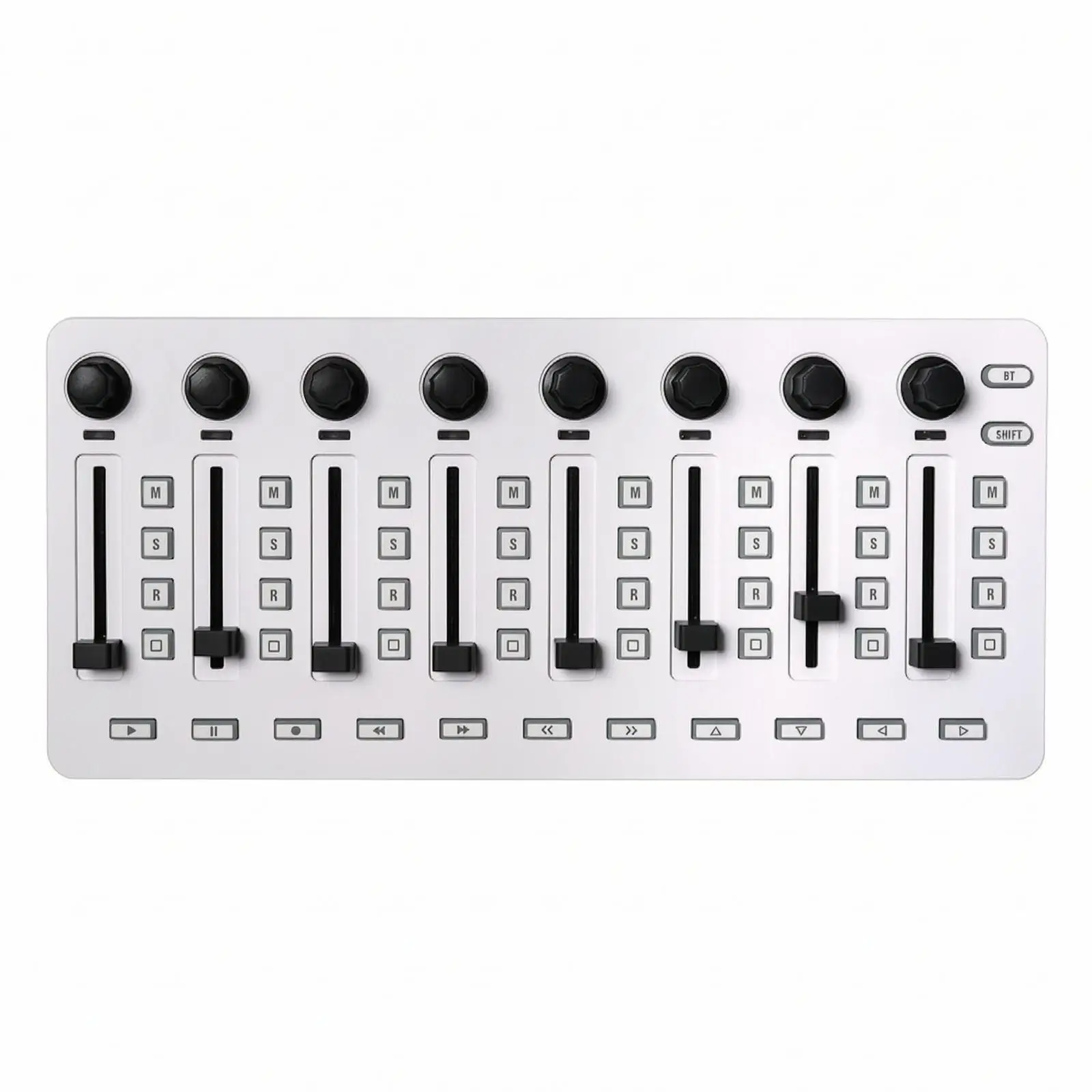 Compact MIDI Mixer Controller USB C Bluetooth Audio Interface for Home Studio Desktop Live Performance Portable Sound Mixer