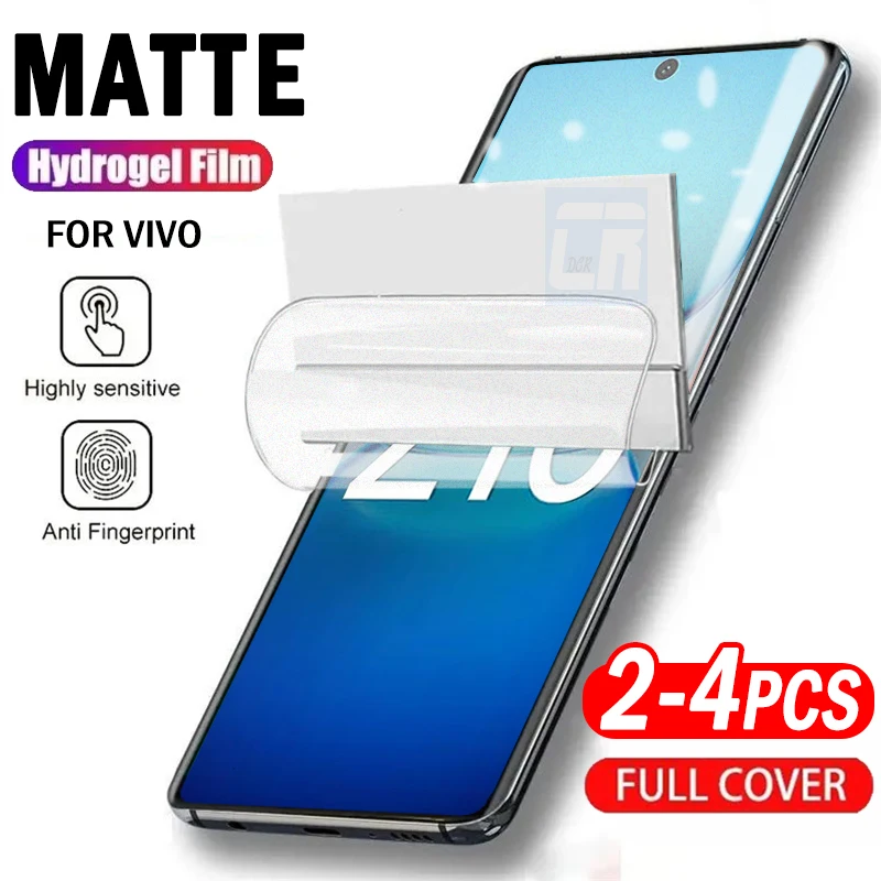 

2-4 шт. матовая гидрогелевая пленка против отпечатков пальцев для Vivo iQOO Z10 Z7 Pro, защитная пленка для экрана iQOO Z9s Pro, не стекло