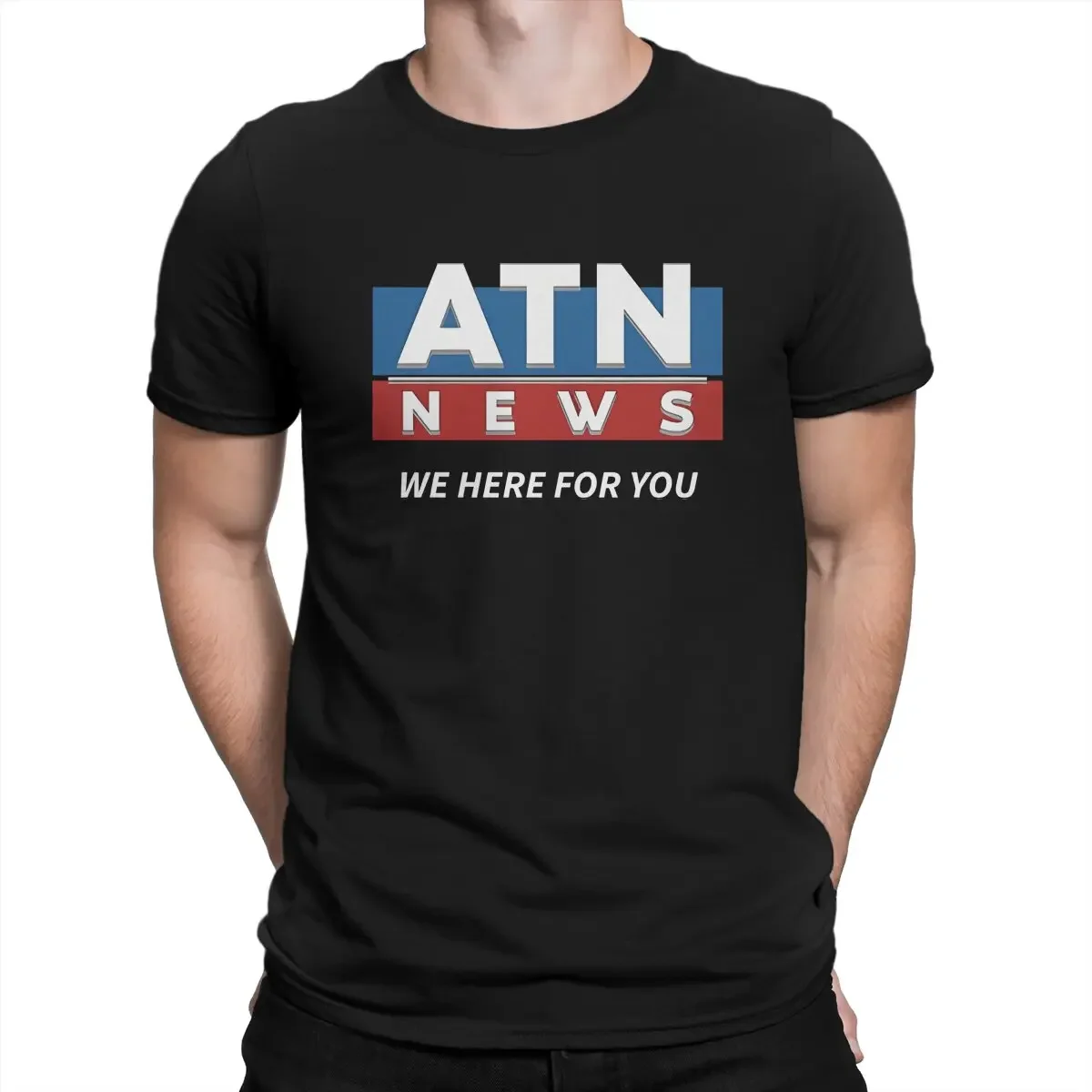 ATN News  Succession Men's T Shirt Succession Leisure Tees Short Sleeve Crewneck T-Shirts Cotton Unique Tops