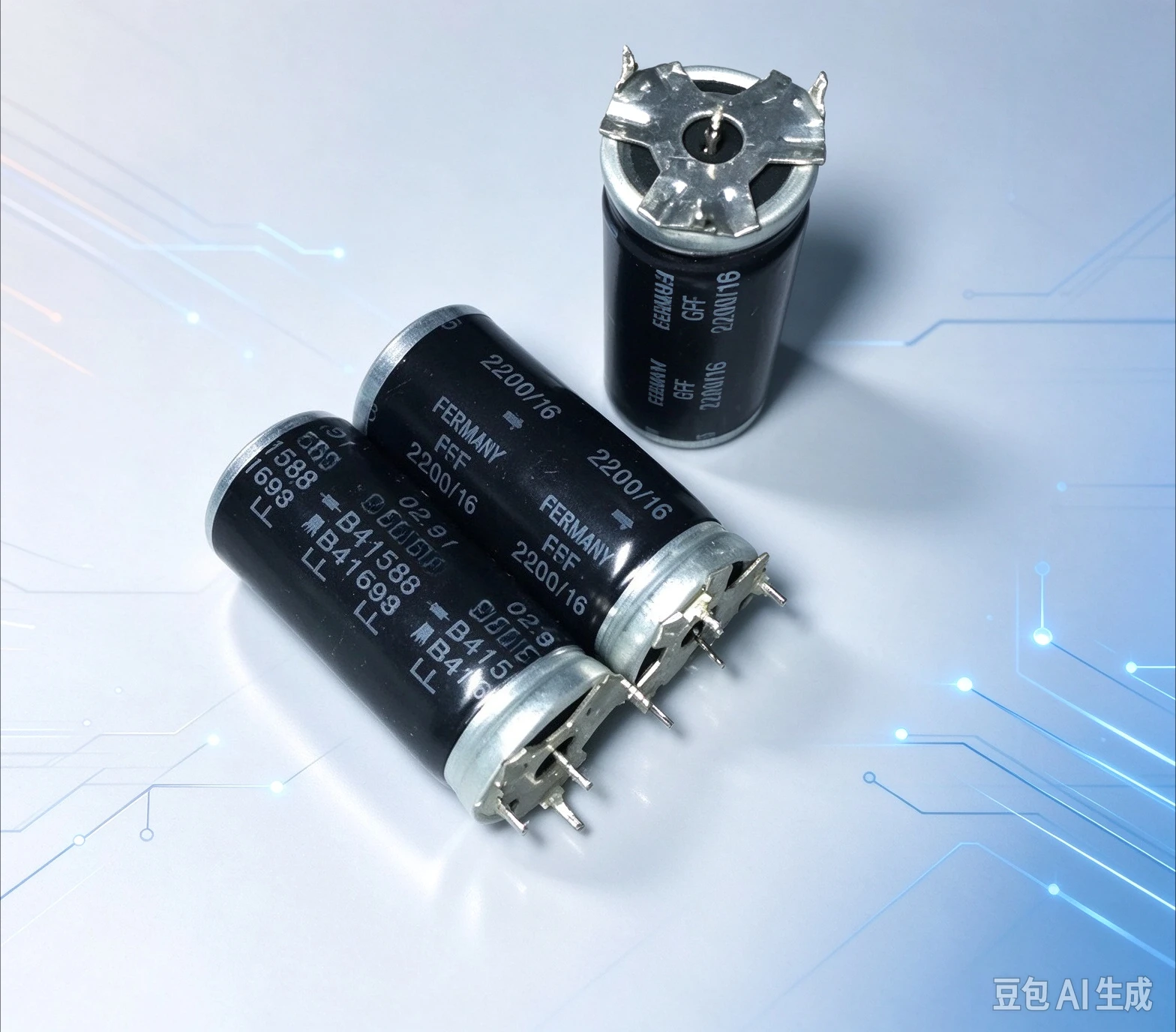 Used for SIEMENS S+M B41588 2200UF 16V Audio Filter Electrolytic Capacitor  30pcs
