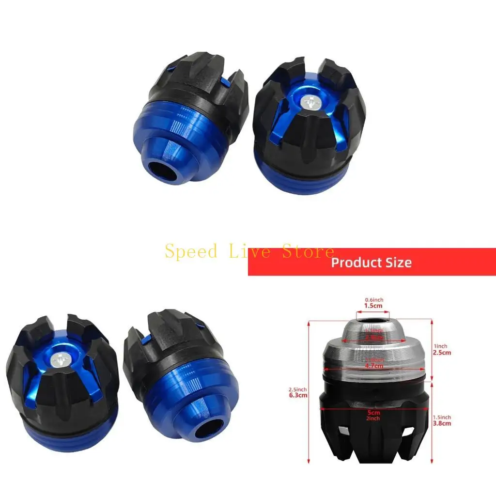 

547C Industrial Aluminum Front Fork Cups for Motorcycles Easy to Install Motorbike Front Fork Cups Protects Against Crashes