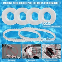 ABHS-For Maytronics Dolphin Nautilus Cc Plus Robotic Pool Robot 9985006-R2 Track & Climbing Rings 6101611-R4 Replace Parts