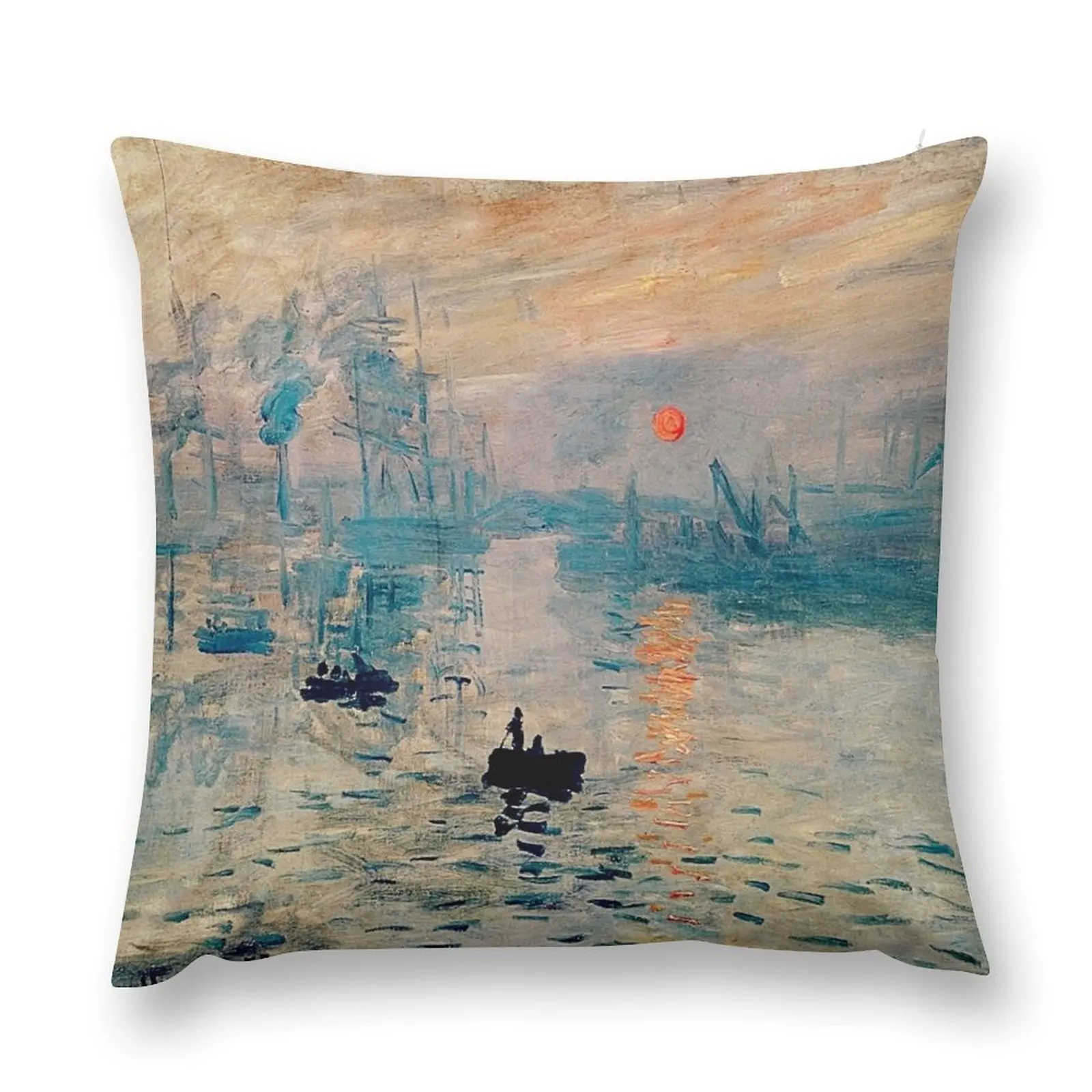 Impression Sunrise' 'Impression Soleil Levant' de Claude Monet Throw Pillow Throw Pillow Covers pillow