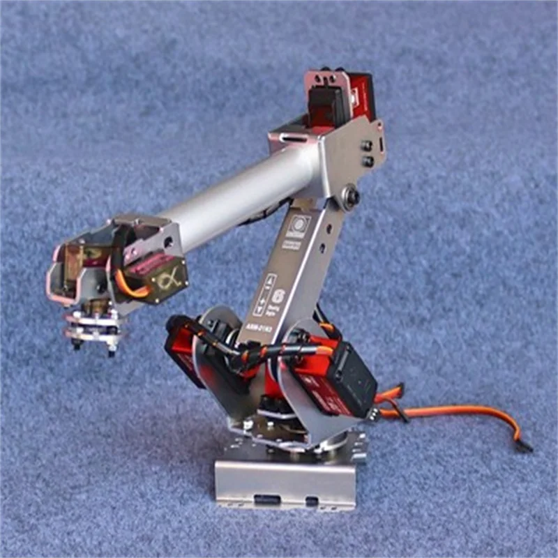 

6DOF mechanical arm air pump aluminum alloy industrial robot model six axis robot arduino suction cup