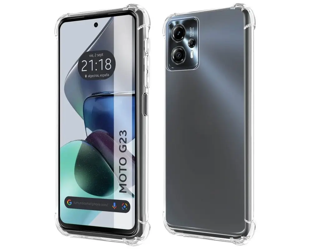 For Motorola Moto G23 Transparent Shockproof Silicone Cover