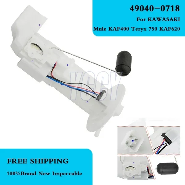 49040-0718  49040-0041 Motorcycle Fuel Pump Assembly Fit For KAWASAKI Mule SX KAF400 4x4 Mule Teryx 750 Mule 4010 Trans KAF620