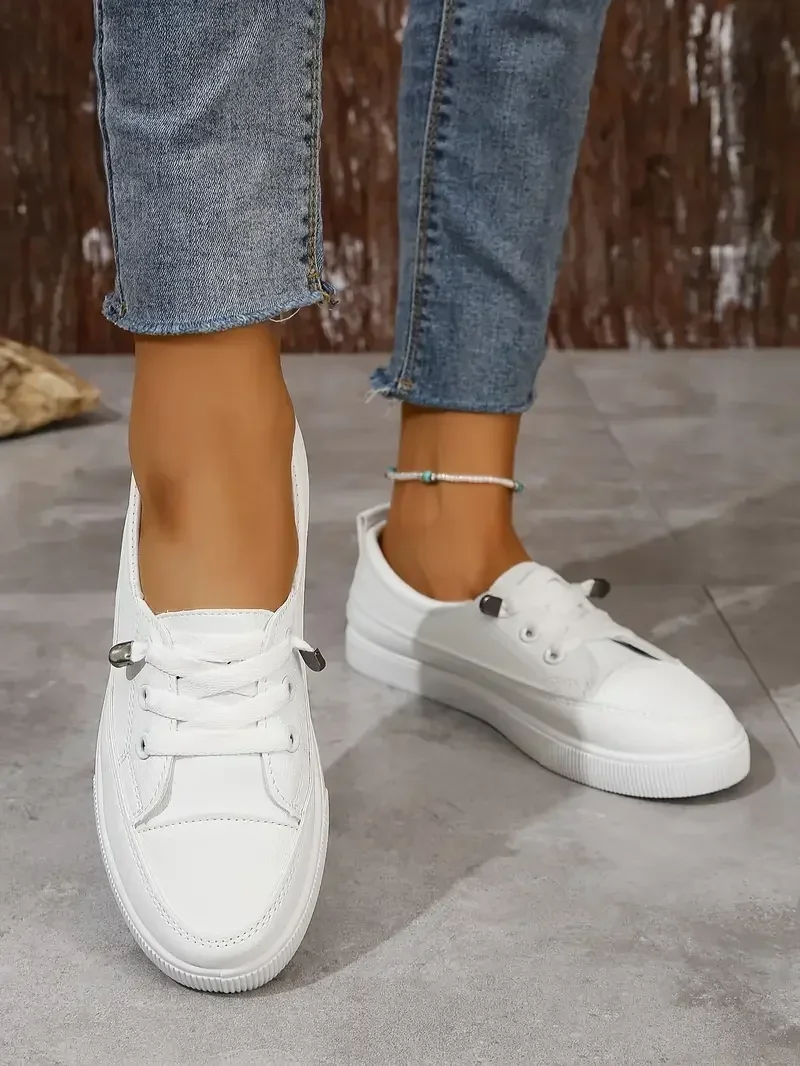 2024 Spring/Summer Fashion New Mesh Shallow Mouth Casual, Comfortable and Breathable Round Toe Flat Walking Sports Shoes image 2