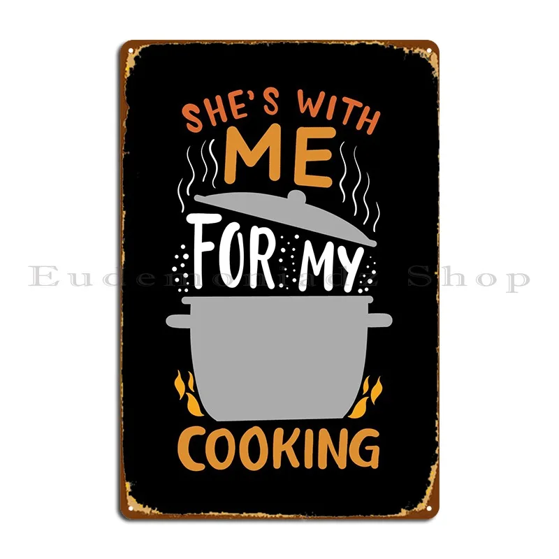 Cooking Chef Cook Husband Metal Sign Poster Cinema Plaques Cinema Custom Club Tin Sign Poster