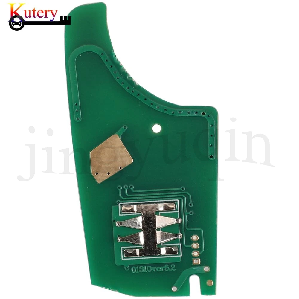 Jingyuqin Vouwen Afstandsbediening Autosleutel Printplaat Voor Chevrolet Malibu Cruze Aveo Vonk Zeil Opel Vauxhall 315/433Mhz ID46 Chip