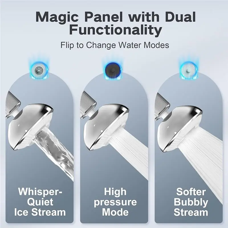 VEHO-Kitchen Sink Faucet Aerator Replacement Mini UFO-Shaped Wide Rinse Area Anti-Splash 360° Rotatable Head