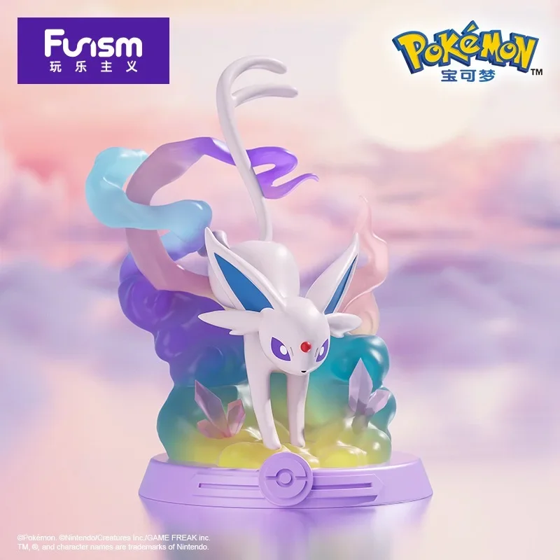 Pokemon Eevee Family Blind Box Mystery Set, colección de figuras de acción Flareon Espeon Sylveon para fanáticos