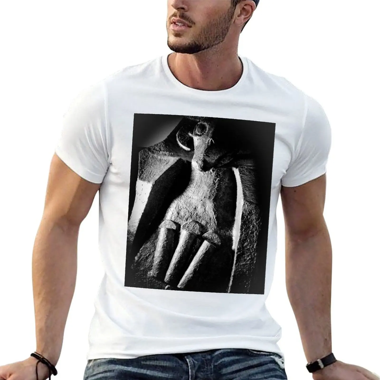 Alien Sarcophagus 02 Logograph T-Shirt Novelty Print Casual Tee Shirt