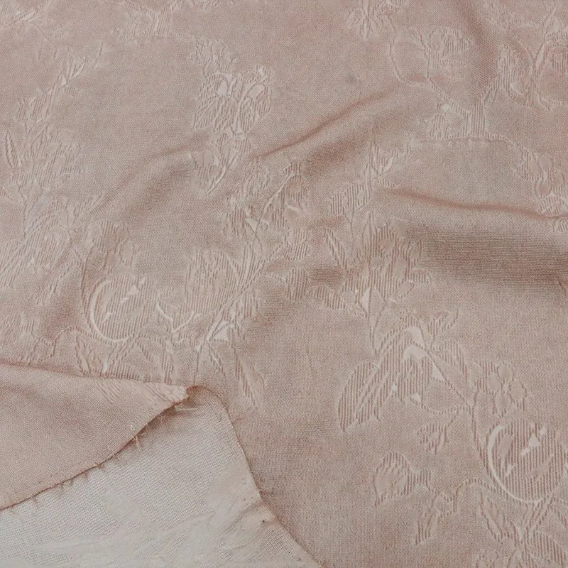 

Dirt-dyed silk fabric jacquard stir-fried color designer