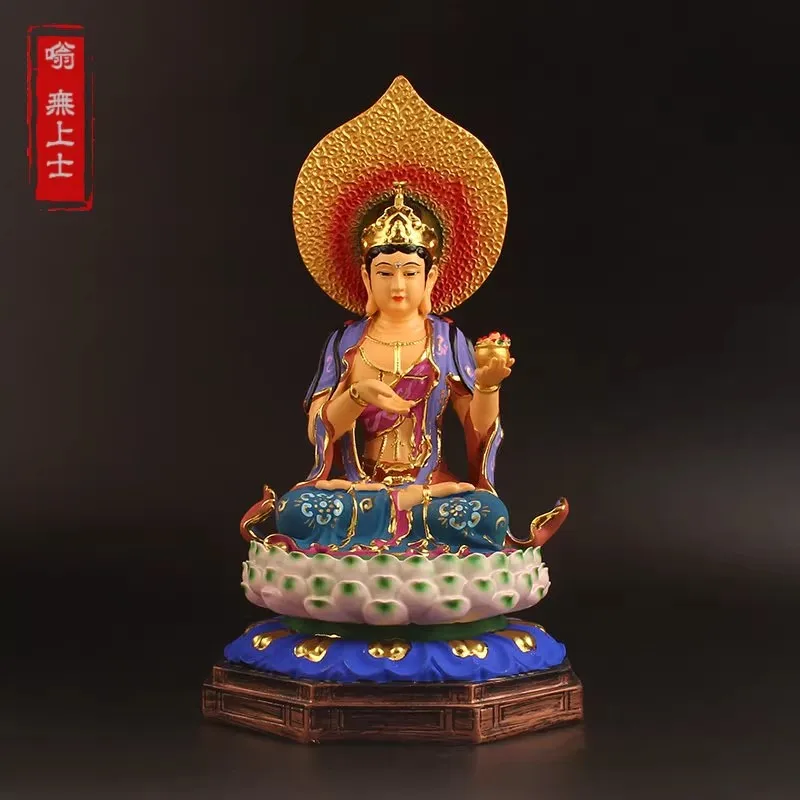Earth Goddess Statue - Dharani Deity Resin Craft for Wealth & Merit, Buddhist Altar Decor, Guardian Deity Idol, Sacred Earth Mot