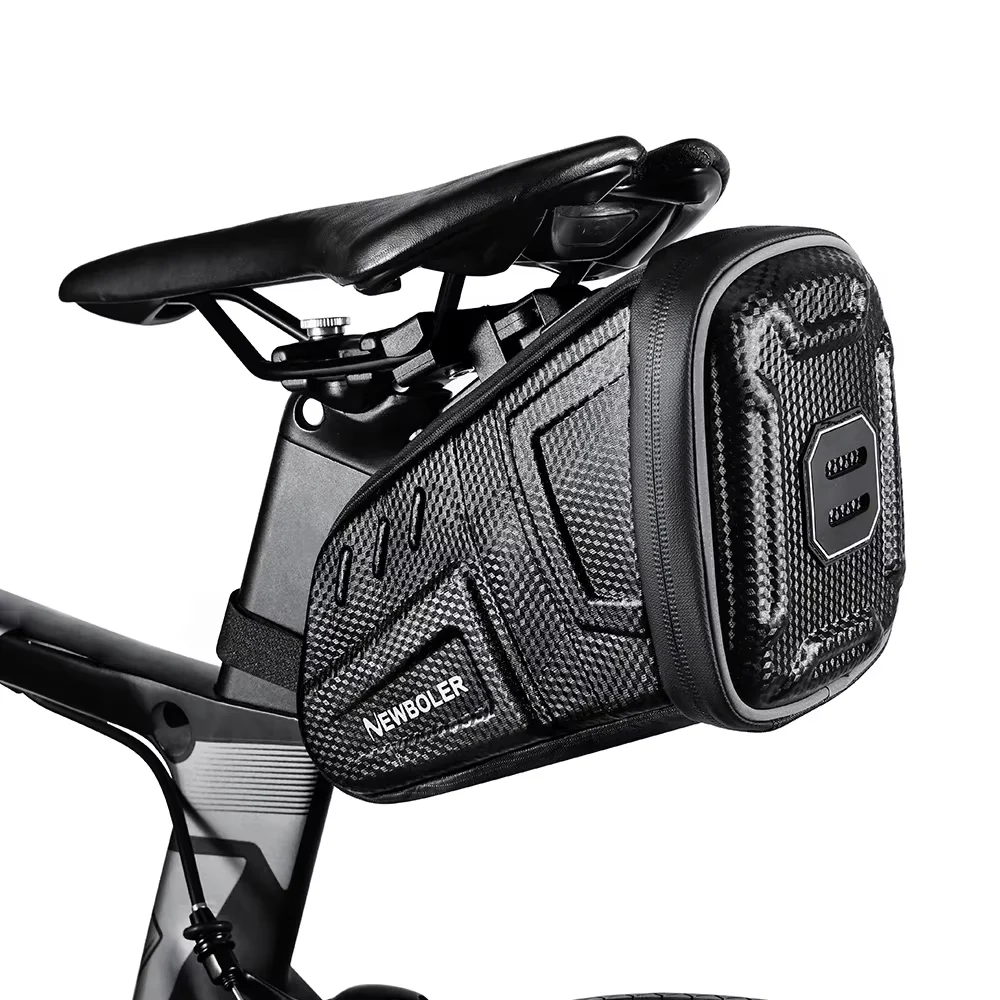 AliExpress NEWBOLER New Bicycle Saddle Bag Waterproof Quick Release MTB Road Bike Saddlebags Reflective Striped MTB Bicycle Accessories
