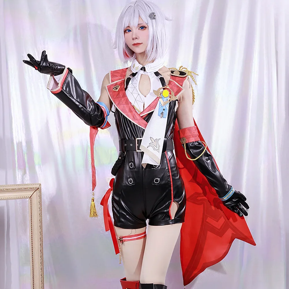 Topaz Cosplay Costume Honkai Star Rail Carnival Uniform Wig Anime Halloween Costumes Women Game