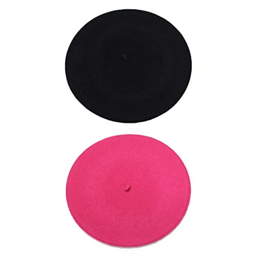 

French Beret - Wool Solid Color Womens Beanie Cap Hat