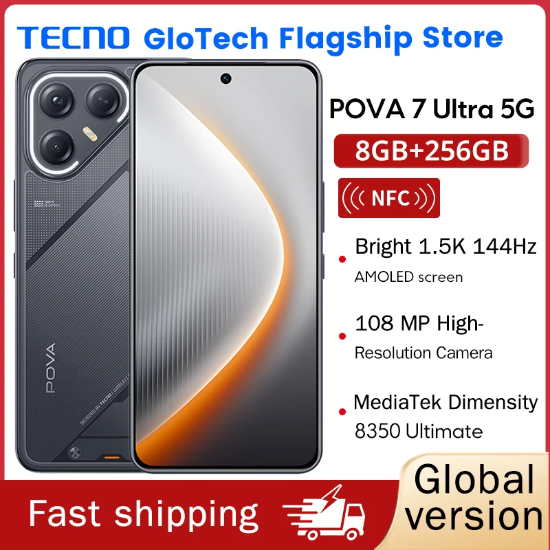 TECNO POVA 7 Ultra 5G Russian Versio Smartphone RoHS (EAC) 6.67