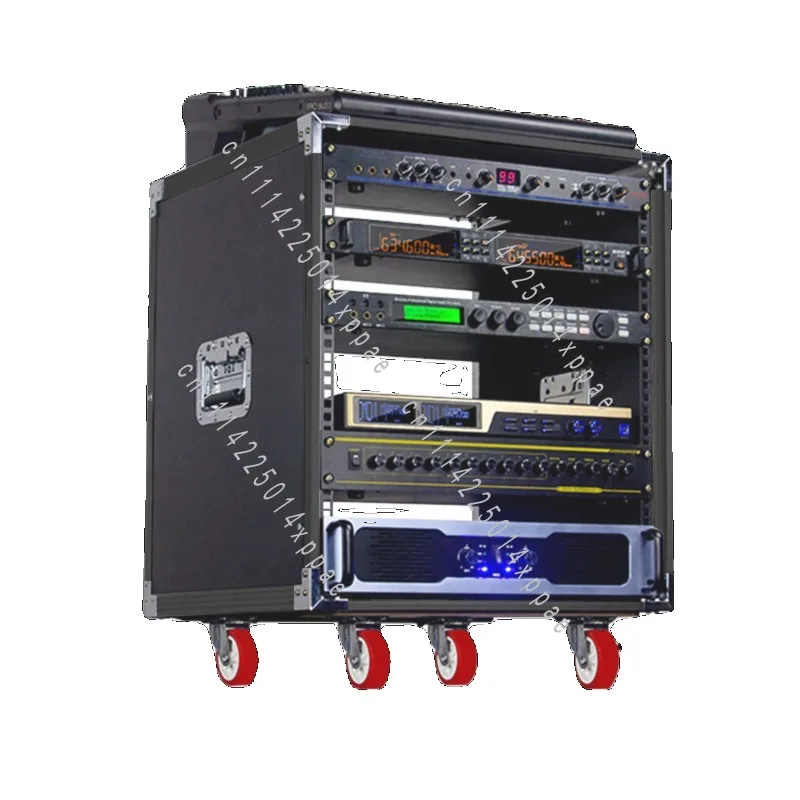 Home KTV Stage Sound Equipment Simple Rack Stand 10U 12U 16U Audio Rack Cabinet Portable Amplifier Mixer Aviation Case