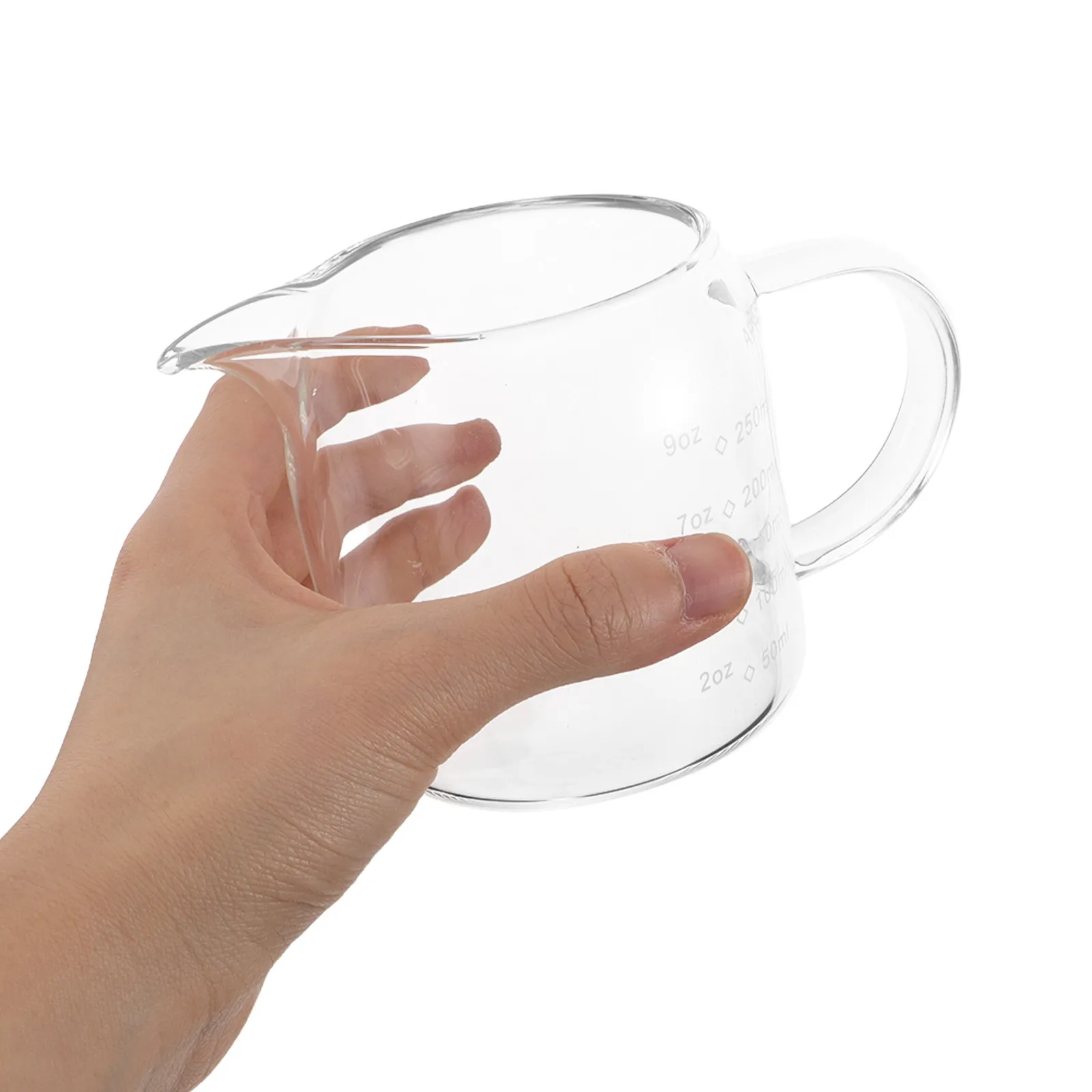 250 Ml 8.5 Oz Ergonomic Handle Espresso Cup with Clear Ounce Markings Coffee Bar Accessory for Home Office Cafe Use Milk