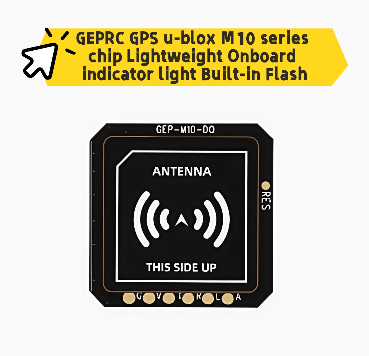 

Чип серии GEPRC GPS u-blox M10 Легкий встроенный индикатор Встроенная вспышка