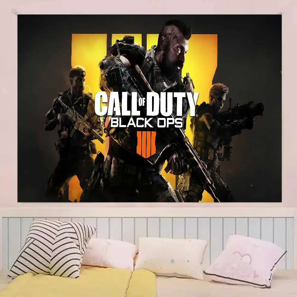 شعار Call Of Duty لتزيين خلفية حفلة عيد الميلاد السعيدة للأطفال الأولاد وحفلات استقبال المولود الجديد وخلفية التصوير الفوتوغرافي من البوليستر
