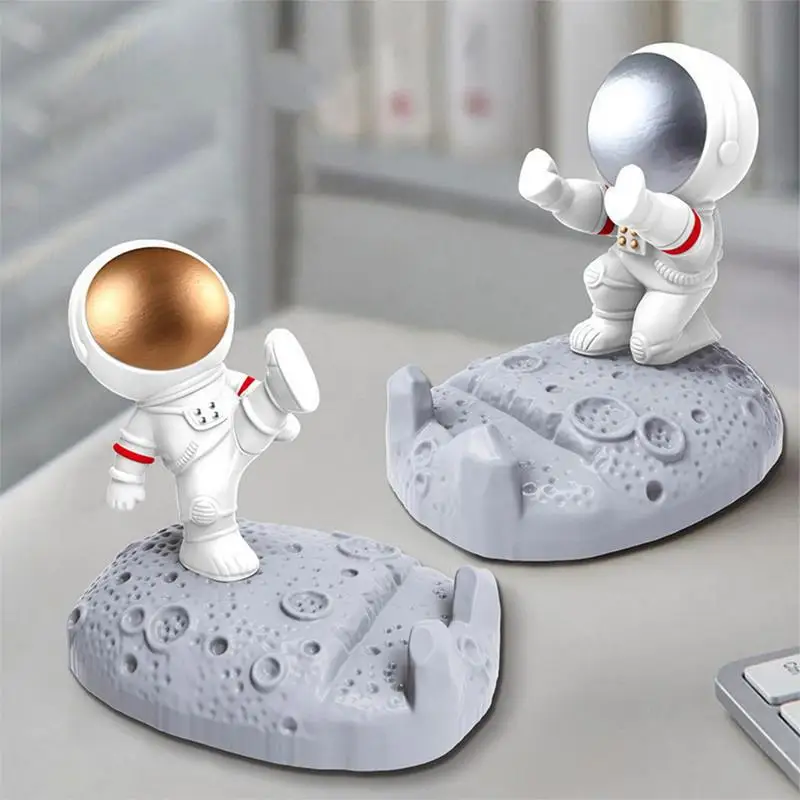 

Creative Astronaut Mobile Phone Stand ABS Space man Mobile Phone Bracket Desktop Decoration Lazy Holder for Smartphones