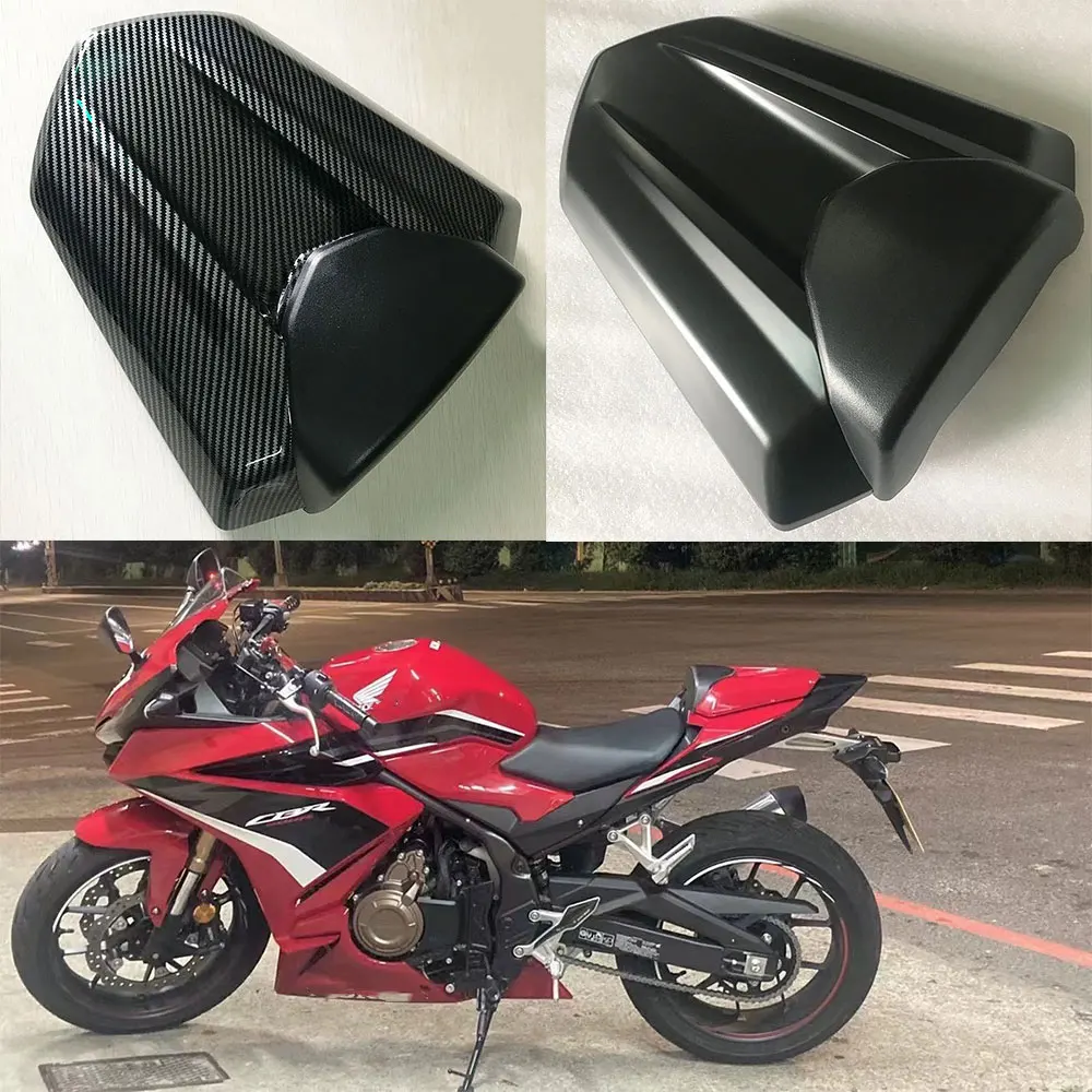 

For Honda CB400F CB500F CBR400R CBR500R 2020 2021 2022 2023 Motorcycle Pillion Rear Passenger Seat Cowl Cover Red Carbon