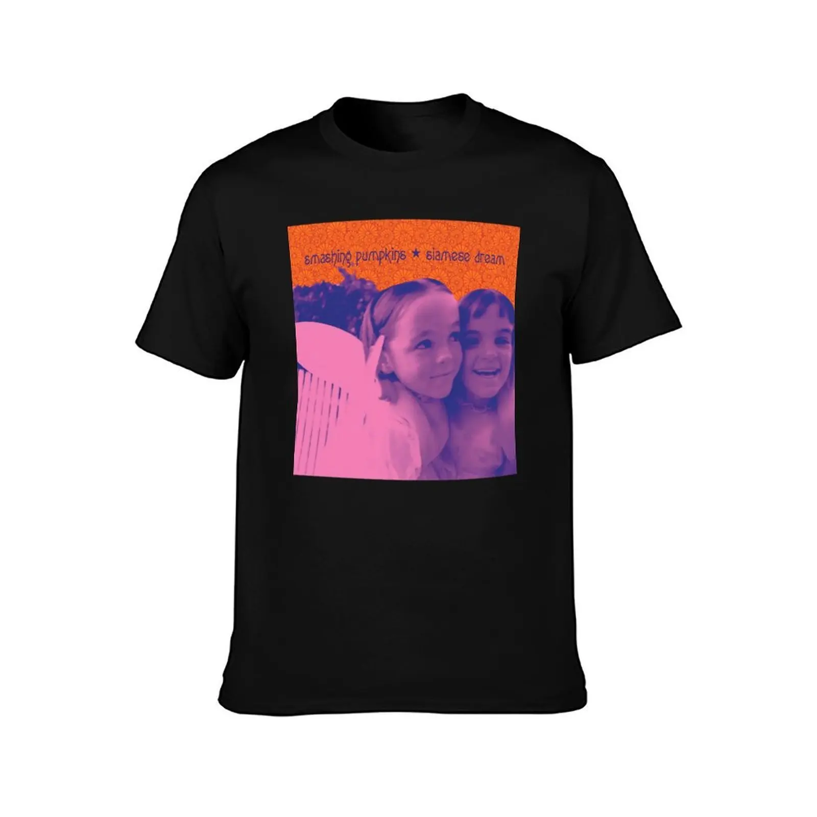 Siamese Pumpkins Dream T-Shirt, Summer Casual Cotton Tee, Oversized Streetwear Tops, Vintage Graphic Print, Unisex Men Women