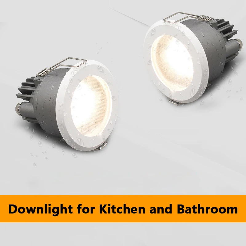 

Waterproof LED Downlight For Bathroom Kitchen DALI Tuya Zigbee Dimmable Recessed LED Ceiling Light 7W 10W Anti-fog Spotlight