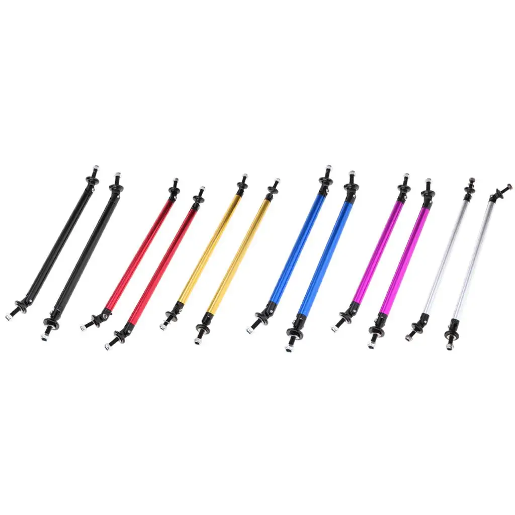 Front Bumper Lip Splitter Strut Rod Tie Bar Set Aluminum Alloy for Vehicle Diffuser Enhancement