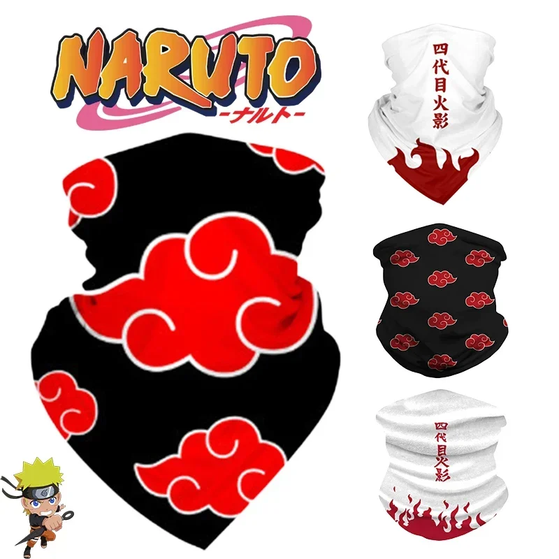 Naruto nube roja deportes al aire libre Bandana cara transpirable para mujeres hombres pañuelo mágico protección máscara a prueba de viento regalo de cumpleaños