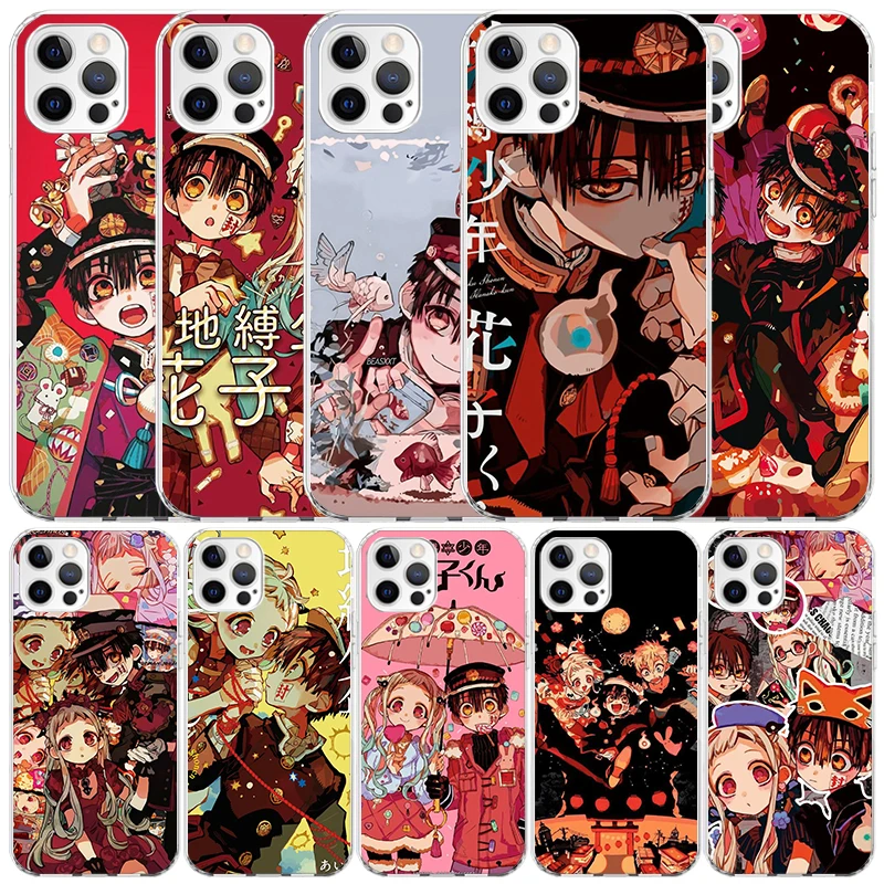 Toilet bound Hanako Kun Anime Phone Case For IPhone 16 15 14 13 12 11 Pro Max Mini XR XS X 7 Plus 8 + SE 2020 Soft TPU Back Cove