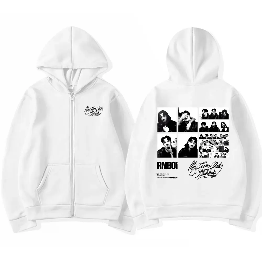Imagen 7: Sudadera con capucha y cremallera RnBoi My Eyes Only Flashback Album Merch para hombre y mujer, estilo hip hop, moda pop, chaqueta con cremallera, abrigo streetwear