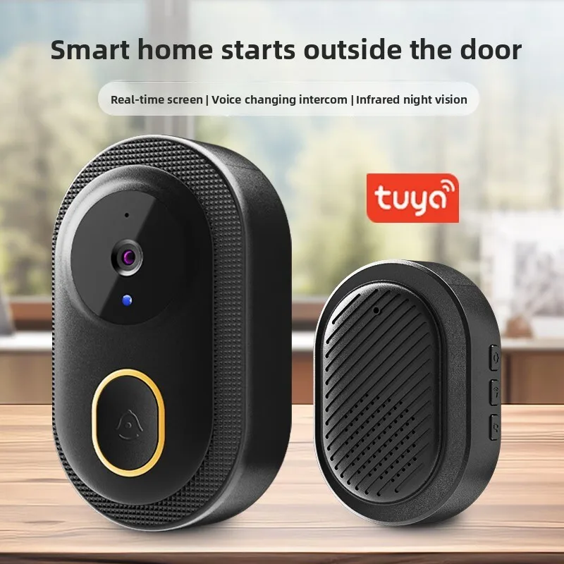 جديد أمن الوطن عن بعد جرس باب يتضمن شاشة عرض فيديو ذكي لاسلكي كشف الإنسان اتجاهين الاتصالات عالية الوضوح للرؤية الليلية