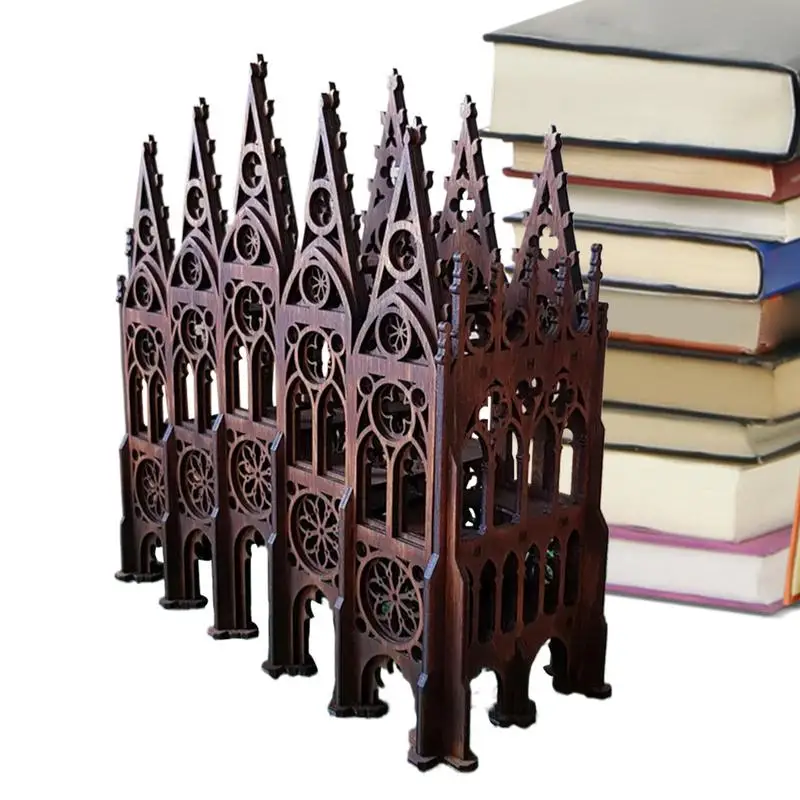 

Propagation Stations Wooden Gothic Flower Growing Planter Decorative Pen Holder Versatile Home Decoration For Window Sill Shelf