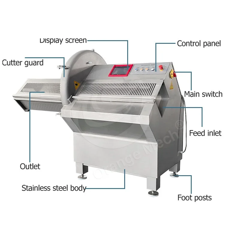 ORME Long Service Life Frozen Fresh Cooked Meat Fish Cheese Slice Cut Machine Beef Tripe Pork Chop Bacon Slicer Machine