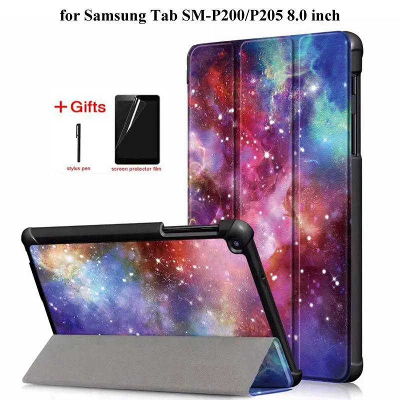 

Slim Flip Leather Case For Samsung Galaxy Tab A 8.0 inch 2019 S-Pen Funda Magnetic Cover For Samsung Tab SM-P200 SM-P205 case