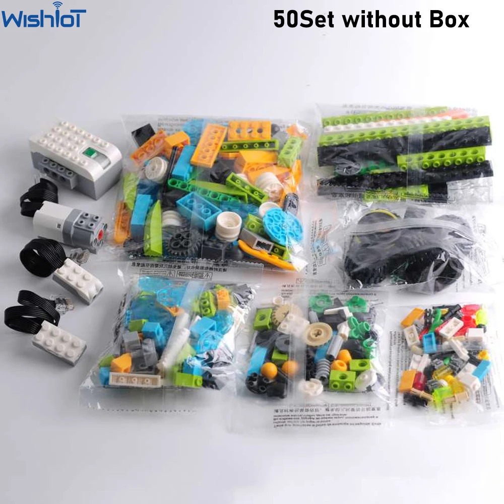 DIY Programmering Robot Elektronische Bricks Kit Compatibel met legoeds WE-DO 2.0 45300 Bouwstenen High-tech Onderwijs Geschenken 50 P