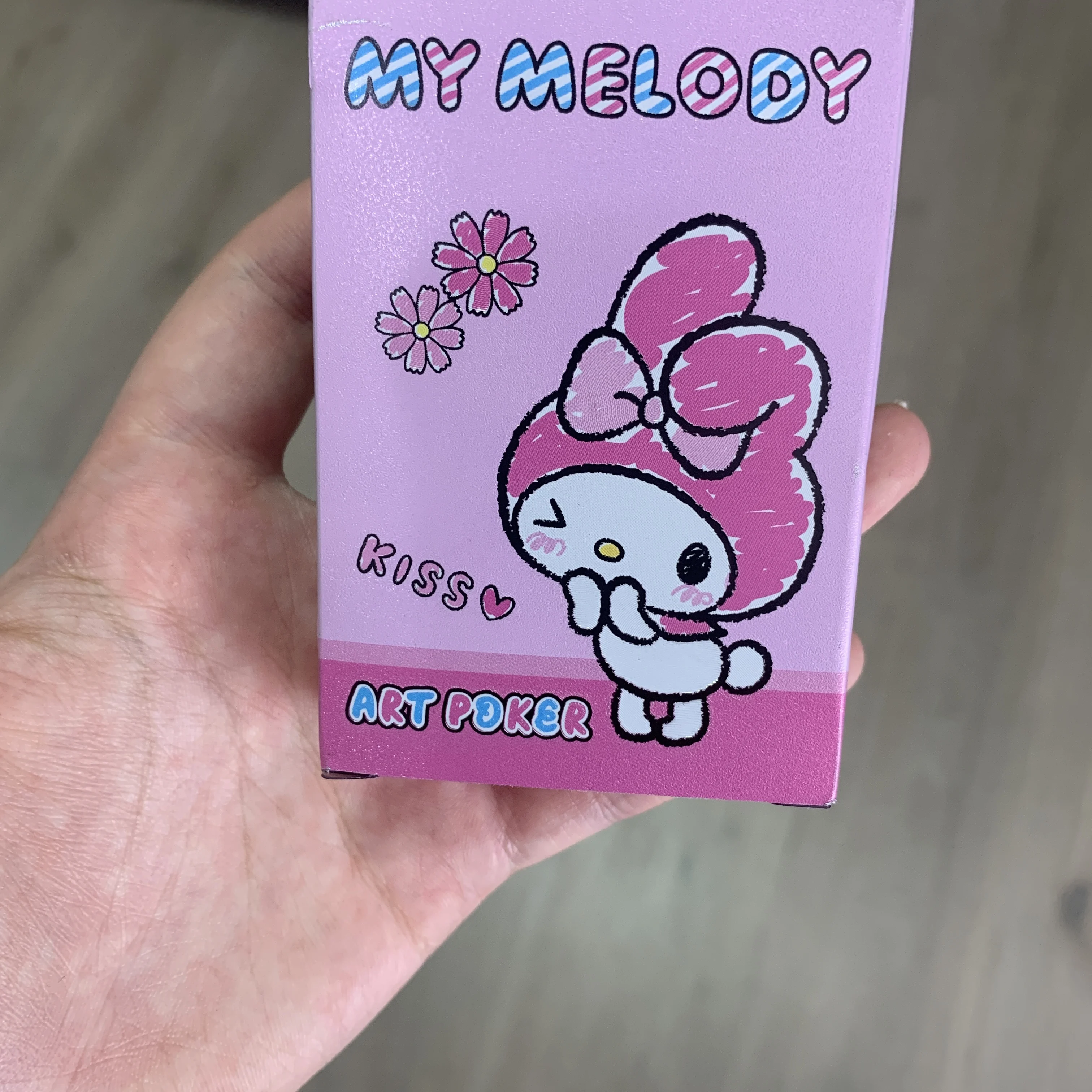 Sanrio 카드 놀이 Kawaii 만화 Kuromi 헬로 키티 어린이 놀이 취미 용품 카드 게임 장난감 데크 컬렉션