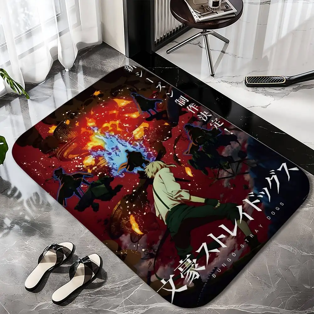 

Bungo Stray Dogs Floor Mat Printed Large Carpets Room And Bedroom Carpets Bathroom Anti Slip Door MATS Small Carpets