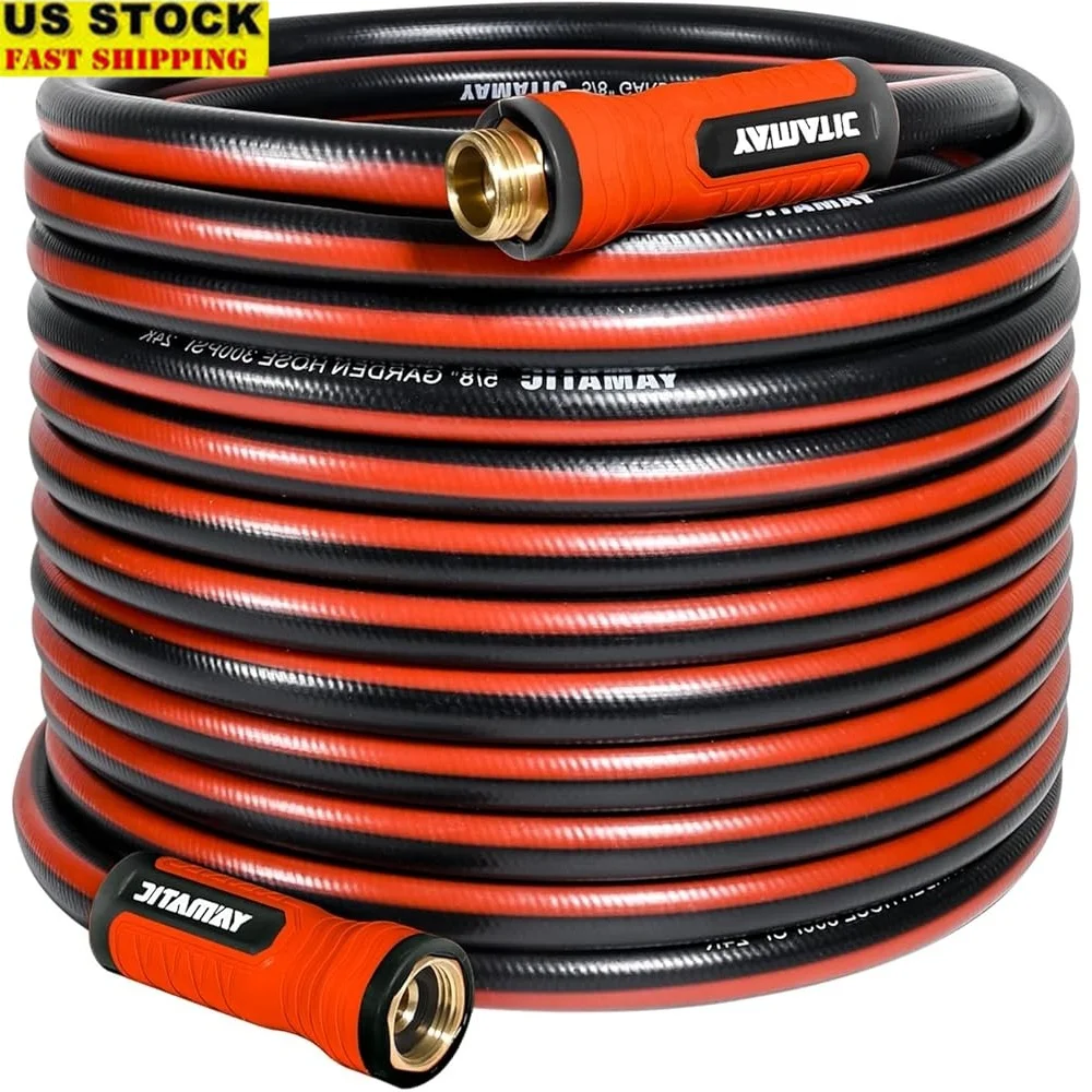 

75ft Durable Garden Hose Kink Resistant 3/4" Brass Fittings Swivel Handle Leak Proof Outdoor Watering