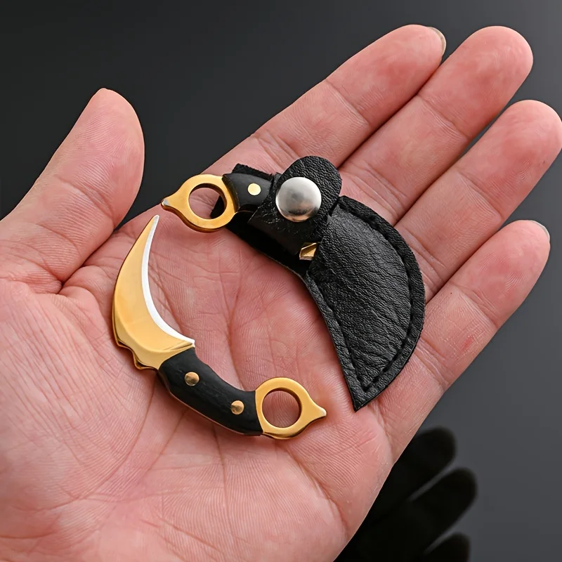 سكين صغير المفاتيح سكين جيب التخييم في الهواء الطلق أدوات تكتيكية لحفظ الحياة المحمولة سكين مقشرة شفرة مثبتة أداة EDC متعددة #4