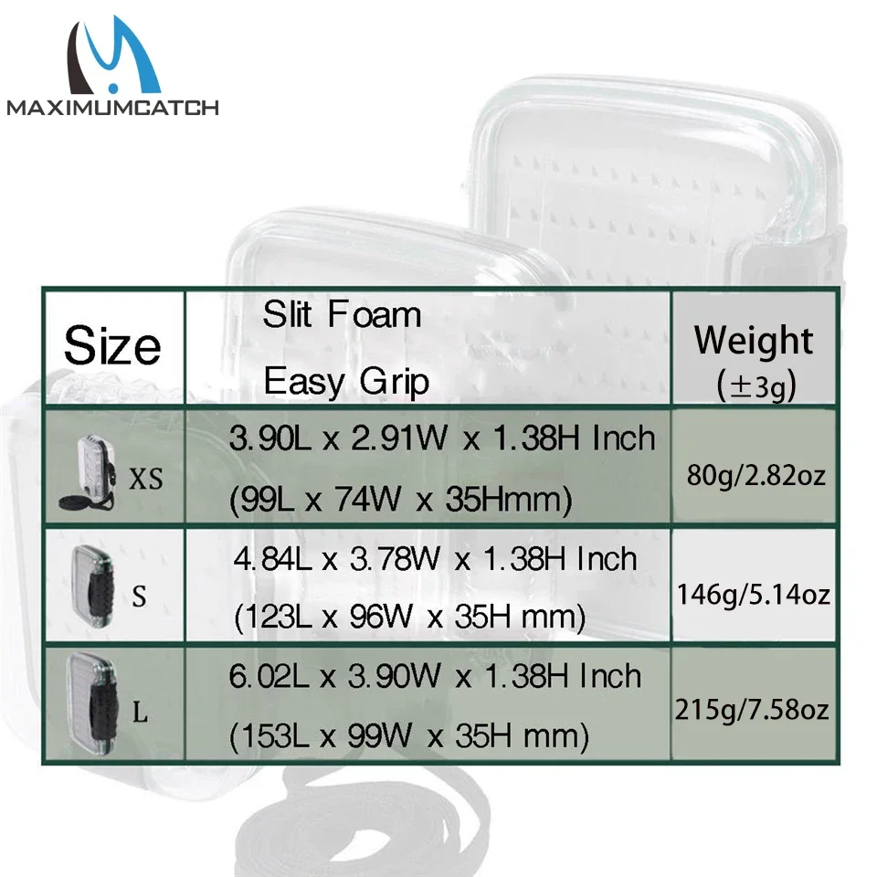 MAXIMUMCATCH Caja porta moscas impermeable – Doble cara con espuma - imagen 5