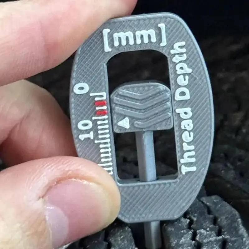 Auto Car Tyre Tread Depthometer Depth Indicator Gauge Car Tire Wear Detection Measuring Tool For Motorcycle Trailer Van