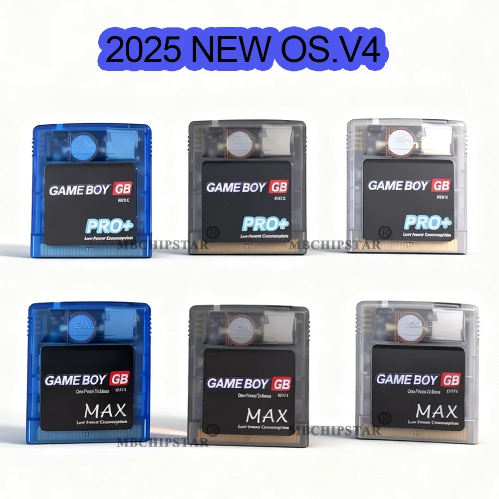 بطاقة ألعاب خرطوشة جديدة 2000 في 1 OS V4 GB Pro/Max لألعاب Gameboy Color لوحدات تحكم GBA SP مع بطاقة TF سعة 8 جيجابايت