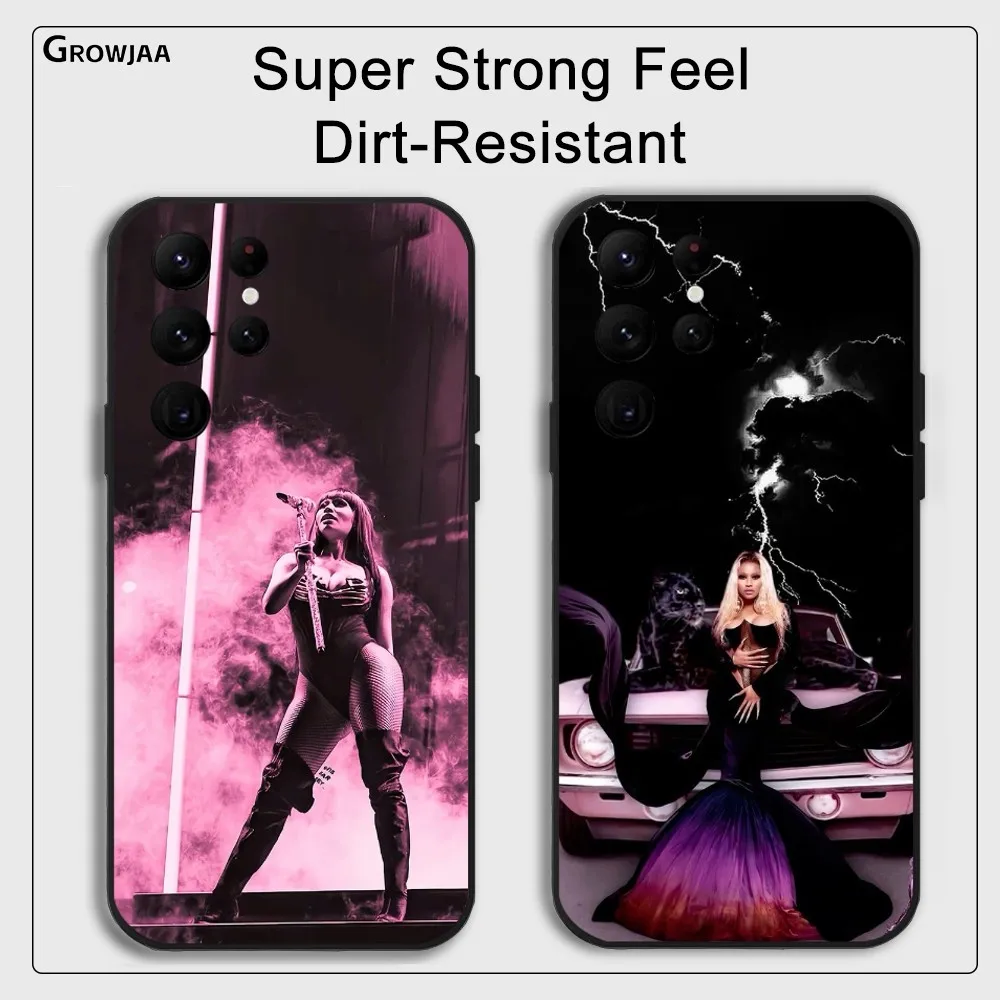 N-Nicki M-iN-naj Pop Singer Phone Case for Samsung Galaxy S24 Ultra S22 S23 Ultra S21 S20 5G Protective Silicone TPU Funda