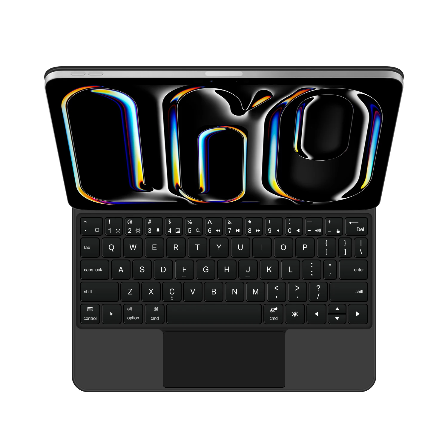 Imagem -02 - Trackpad-capa de Teclado Mágico para Ipad Pro 11 Polegada Smart Case Inglês Português Espanhol Árabe Russo Russo Árabe Russo