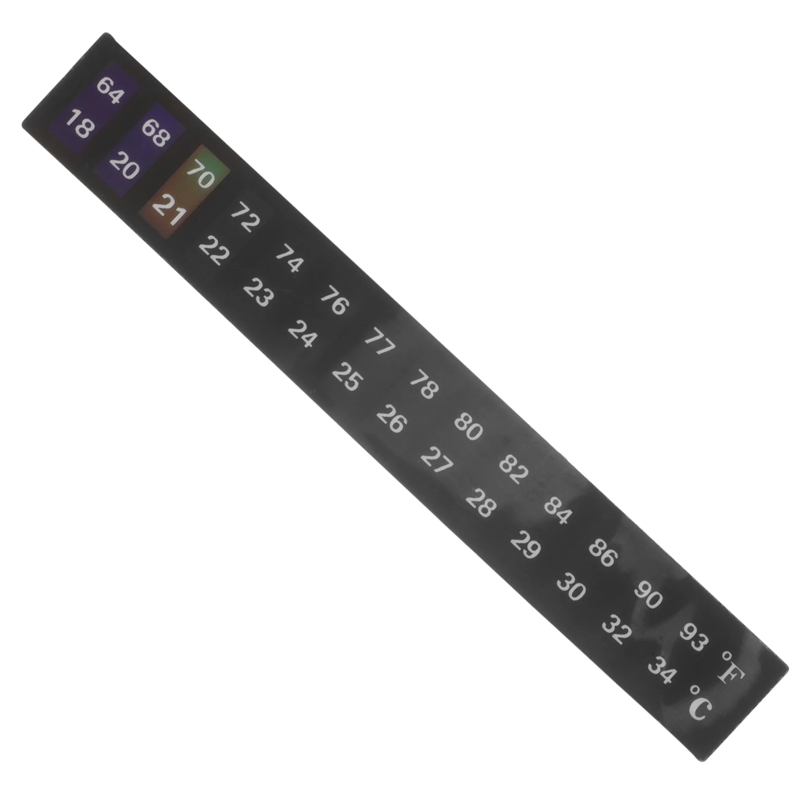 

Liquid Crystal Thermometer Sticker 18 34 Degree Celsius Temperature Strips Fish Tank Aquarium Easy Use Accurate Practical Color
