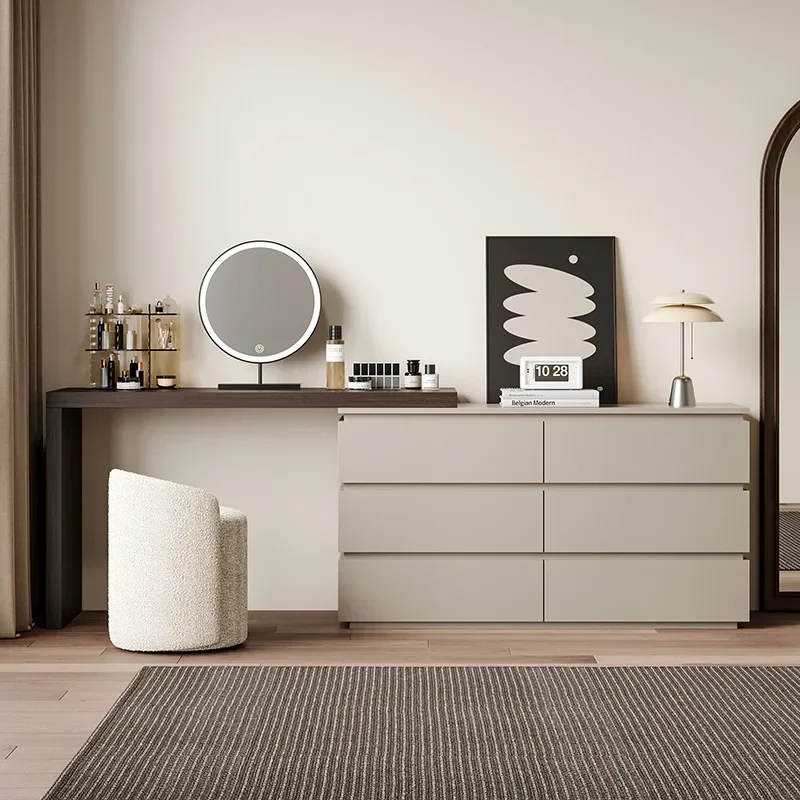 

Bedroom Dresser Italian Minimalist Multifunctional Makeup Table Made of Collections